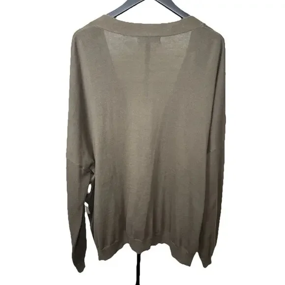 Natural Life Cardigan Sweater Women’s L/XL Daisy Flower Graphic Oversized Cotton - Picture 2 of 8